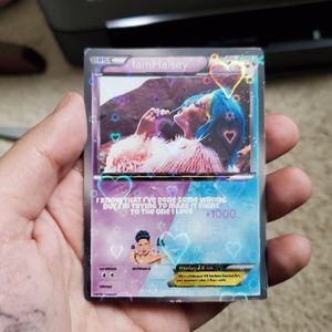 Halsey heart holo pokemon card